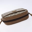 GUCCI GG Plus Supreme Shoulder Bag PVC Beige Gold Auth sw1190-6