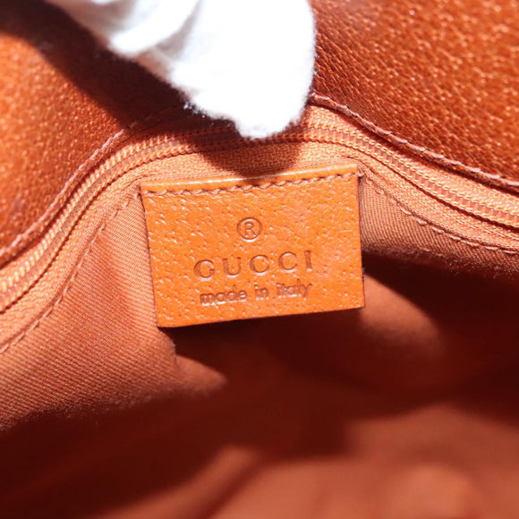 GUCCI GG Canvas Tote Bag Beige Silver 120840 Auth sw1192