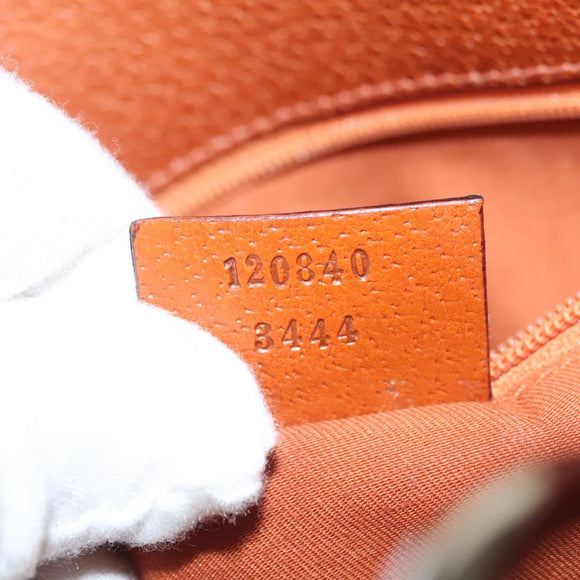 GUCCI GG Canvas Tote Bag Beige Silver 120840 Auth sw1192