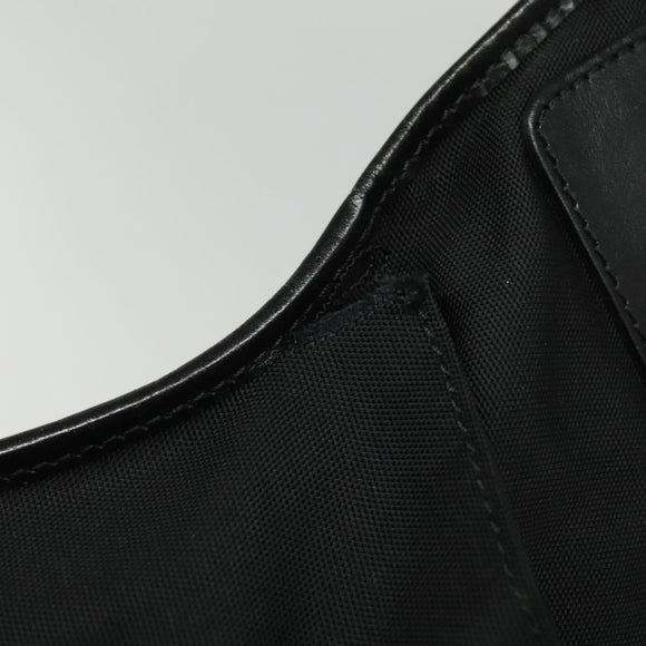 GUCCI Shoulder Bag Nylon Black Silver 019 0348 Auth sw1199