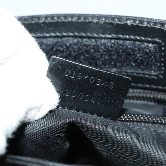 GUCCI Shoulder Bag Nylon Black Silver 019 0348 Auth sw1199