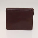 GUCCI Cartier GG Supreme Clutch Bag Leather PVC 2Set Beige Bordeaux Auth sw1201-11