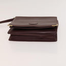 GUCCI Cartier GG Supreme Clutch Bag Leather PVC 2Set Beige Bordeaux Auth sw1201-15