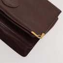 GUCCI Cartier GG Supreme Clutch Bag Leather PVC 2Set Beige Bordeaux Auth sw1201-16