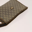 GUCCI Cartier GG Supreme Clutch Bag Leather PVC 2Set Beige Bordeaux Auth sw1201-5