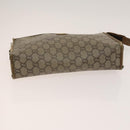 GUCCI Cartier GG Supreme Clutch Bag Leather PVC 2Set Beige Bordeaux Auth sw1201-6