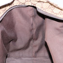 GUCCI GG Canvas Web Sherry Line Tote Bag Beige Silver 131230 Auth sw1202-19