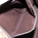 GUCCI GG Canvas Web Sherry Line Tote Bag Beige Silver 131230 Auth sw1202-21