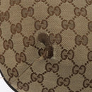 GUCCI GG Canvas Web Sherry Line Shoulder Bag Beige Silver 181092 Auth sw1203-14