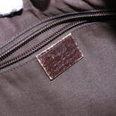 GUCCI GG Canvas Web Sherry Line Shoulder Bag Beige Silver 181092 Auth sw1203-18