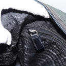 PRADA Shoulder Bag Nylon Black Silver Auth sw1204-25