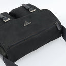 PRADA Shoulder Bag Nylon Black Silver Auth sw1204-6