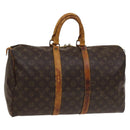 LOUIS VUITTON Monogram Keepall 45 Boston Bag M41428 LV Auth sw1206-1