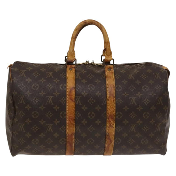 LOUIS VUITTON Monogram Keepall 45 Boston Bag M41428 LV Auth sw1206