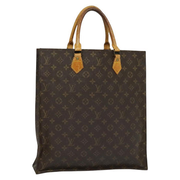 LOUIS VUITTON Monogram Sac Plat Hand Bag M51140 LV Auth sw1208