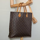 LOUIS VUITTON Monogram Sac Plat Hand Bag M51140 LV Auth sw1208-19