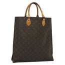 LOUIS VUITTON Monogram Sac Plat Hand Bag M51140 LV Auth sw1209-1