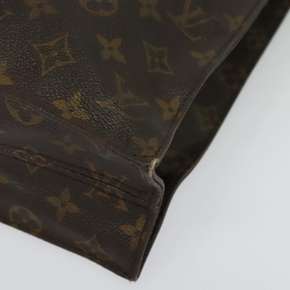 LOUIS VUITTON Monogram Sac Plat Hand Bag M51140 LV Auth sw1209