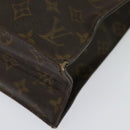 LOUIS VUITTON Monogram Sac Plat Hand Bag M51140 LV Auth sw1209-16