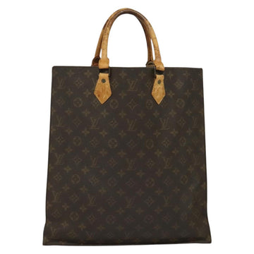 LOUIS VUITTON Monogram Sac Plat Hand Bag M51140 LV Auth sw1209 - 0