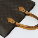 LOUIS VUITTON Monogram Sac Plat Hand Bag M51140 LV Auth sw1209-6