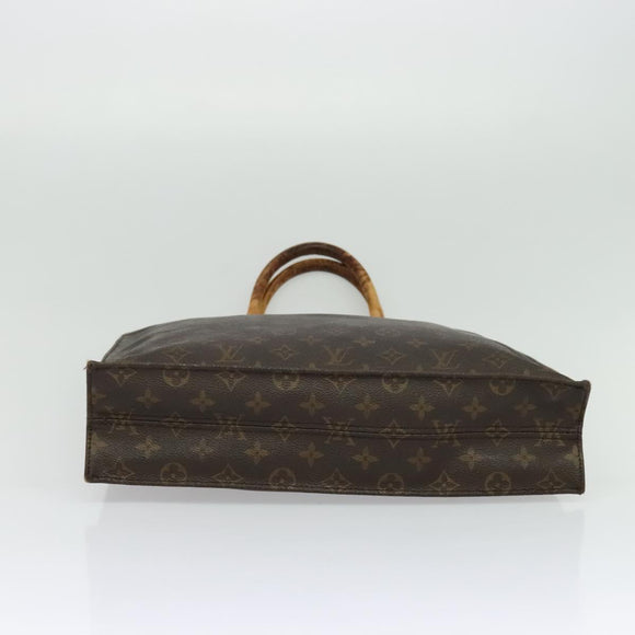 LOUIS VUITTON Monogram Sac Plat Hand Bag M51140 LV Auth sw1209