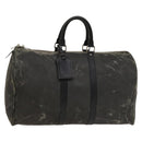 LOUIS VUITTON Damier Carbon Keepall 45 Boston Bag Black N41415 LV Auth sw1210-1