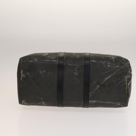 LOUIS VUITTON Damier Carbon Keepall 45 Boston Bag Black N41415 LV Auth sw1210