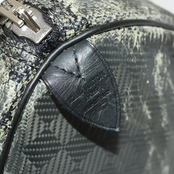 LOUIS VUITTON Damier Carbon Keepall 45 Boston Bag Black N41415 LV Auth sw1210