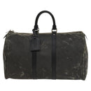 LOUIS VUITTON Damier Carbon Keepall 45 Boston Bag Black N41415 LV Auth sw1210-13