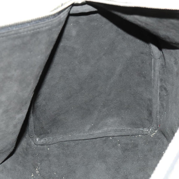 LOUIS VUITTON Damier Carbon Keepall 45 Boston Bag Black N41415 LV Auth sw1210