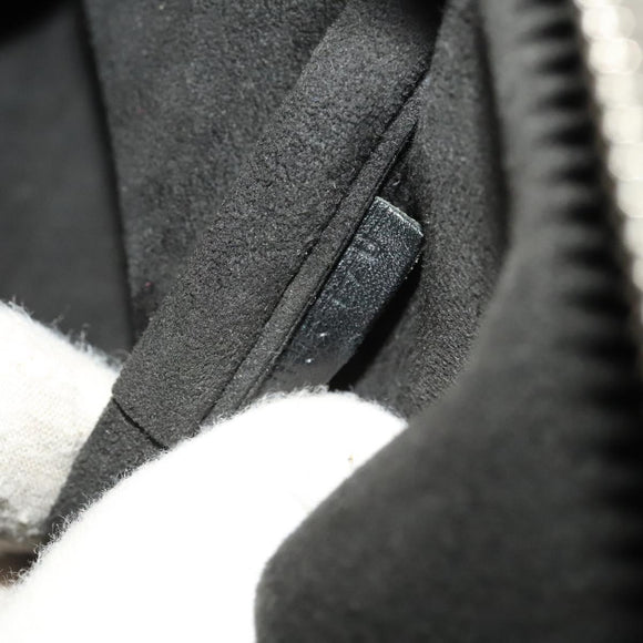 LOUIS VUITTON Damier Carbon Keepall 45 Boston Bag Black N41415 LV Auth sw1210