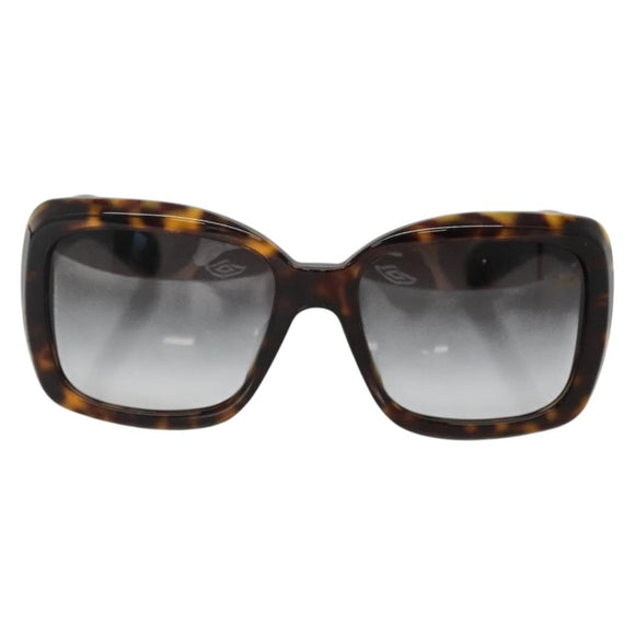 CHANEL Sunglasses Plastic Brown CC Auth sw1211