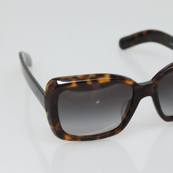 CHANEL Sunglasses Plastic Brown CC Auth sw1211