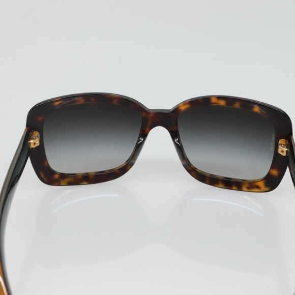CHANEL Sunglasses Plastic Brown CC Auth sw1211