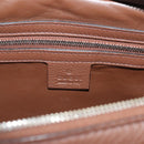 GUCCI Clutch Bag Leather Brown Silver 337083 Auth sw1217-18