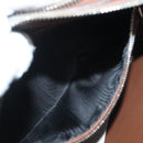 GUCCI Clutch Bag Leather Brown Silver 337083 Auth sw1217-11