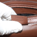 GUCCI Clutch Bag Leather Brown Silver 337083 Auth sw1217-12