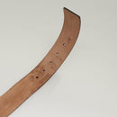 GUCCI Interlocking Web Sherry Line Belt Leather 43.3"" Green 114984 Auth sw1219-9