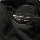 Christian Dior Maris Pearl Hand Bag Nylon Black Silver Auth sw1224-17