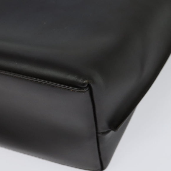 GUCCI Shoulder Bag Leather Brown Silver Auth sw1226