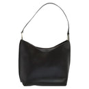 GUCCI Shoulder Bag Leather Brown Silver Auth sw1226-13