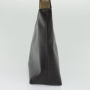 GUCCI Shoulder Bag Leather Brown Silver Auth sw1226-4
