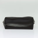 GUCCI Shoulder Bag Leather Brown Silver Auth sw1226-5