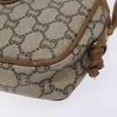 GUCCI GG Plus Supreme Shoulder Bag PVC Beige Auth sw1228-11