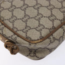 GUCCI GG Plus Supreme Shoulder Bag PVC Beige Auth sw1228-14