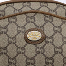 GUCCI GG Plus Supreme Shoulder Bag PVC Beige Auth sw1228-15