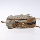 GUCCI GG Plus Supreme Shoulder Bag PVC Beige Auth sw1228-4