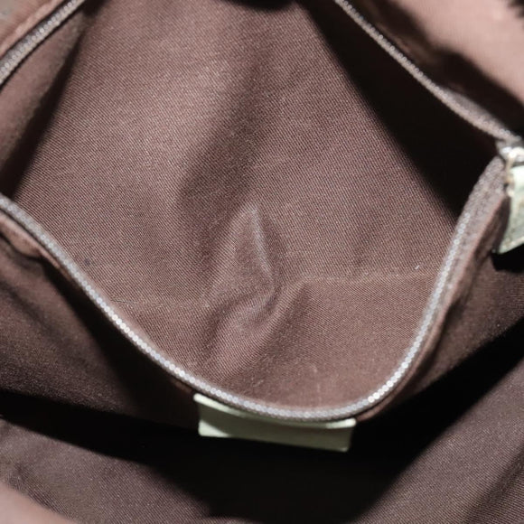 GUCCI GG Canvas Shoulder Bag Beige Gold 203257 Auth sw1229