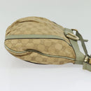 GUCCI GG Canvas Shoulder Bag Beige Gold 203257 Auth sw1229-4